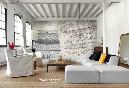 Фотообои в интерьере артикул Induction 8, INDUCTION, Wall street Фотообои в интерьере артикул Induction 8, INDUCTION, Wall street