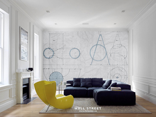Фотообои в интерьере артикул Induction 25, ИНДУКЦИЯ / INDUCTION, Wall street