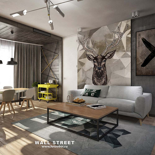 Фотообои в интерьере артикул podLOFT 29, ПОДЛОФТ / PODLOFT, Wall street