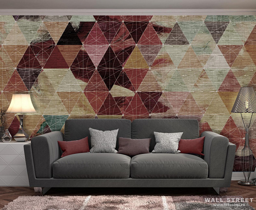 Фотообои в интерьере артикул Geometry 3, GEOMETRY, Wall street Фотообои в интерьере артикул Geometry 3, GEOMETRY, Wall street